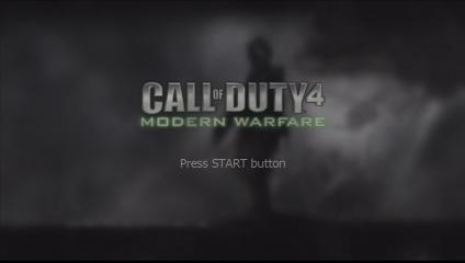 Call of Duty 4: Modern Warfare Title Screen